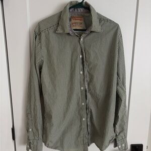 Vintage Jack & Jones Green Striped Shirt